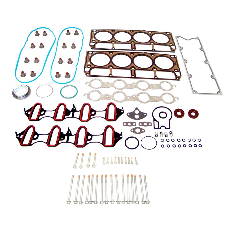 Engine Top-End Gasket Set w/Head Bolts Fits Select 2002-2003 Cadillac, Chevrolet, GMC, Isuzu Models w/4.8L, 5.3L V8 16V OHV Eng.