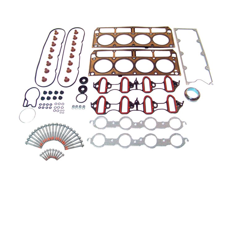 Engine Top-End Gasket Set w/Head Bolts Fits Select 2004-2008 Buick, and More Models w/4.8L, 5.3L V8 16V OHV [Vortec] Engines