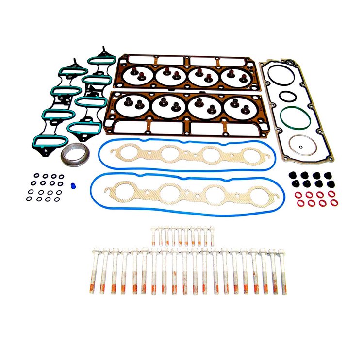 Engine Top-End Gasket Set w/Head Bolts Fits Select 2005-2009 Cadillac, Chevrolet, GMC, Saab Models w/6.0L V8 16V OHV Engine