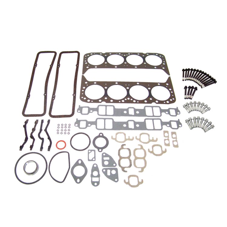 Engine Top-End Gasket Set w/Head Bolts Fits Select 1976-1980 Buick, Chevrolet, GMC, and More Models w/5.0L V8 16V OHV Engine