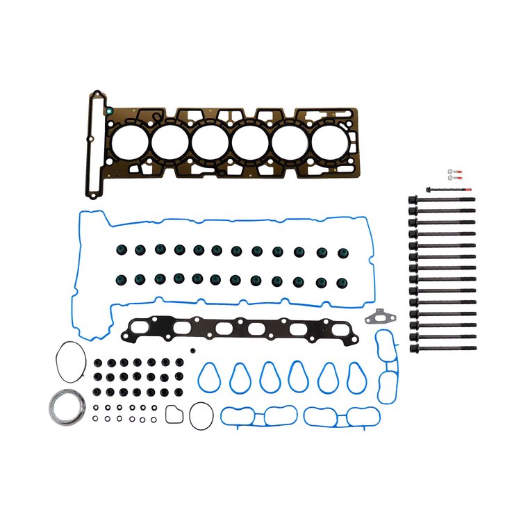 Engine Top-End Gasket Set w/Head Bolts Fits Select 2005 Buick, Chevrolet, GMC, Isuzu, Saab Models w/4.2L L6 24V DOHC Engine