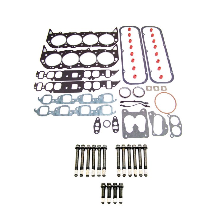 Engine Top-End Gasket Set w/Head Bolts Fits Select 1985-1990 Chevrolet, GMC Models w/7.4L V8 16V OHV Engine