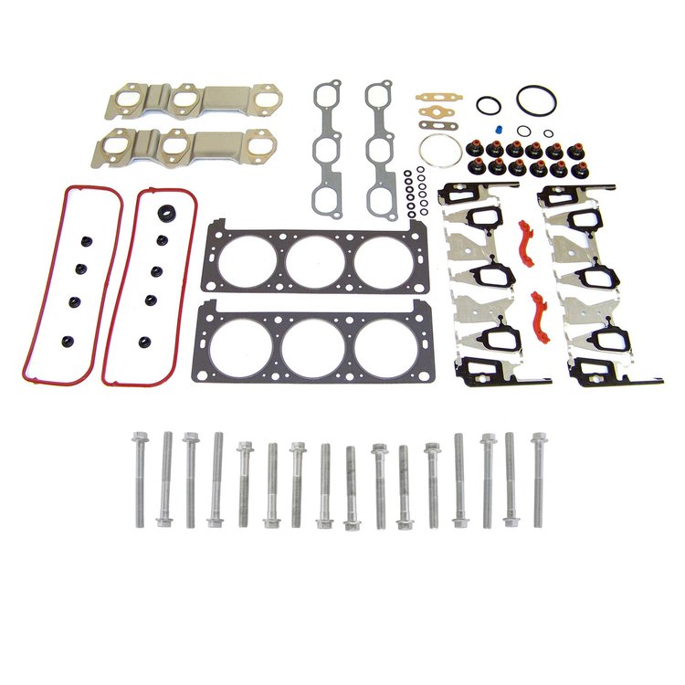 Engine Top-End Gasket Set w/Head Bolts Fits Select 2005-2006 Buick, Chevrolet, Pontiac Models w/3.5L V6 12V OHV Engine