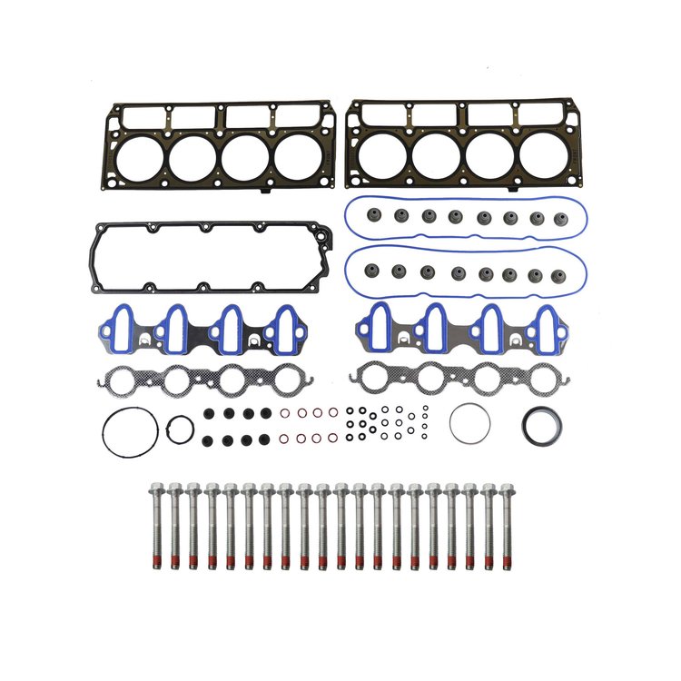 Engine Top-End Gasket Set w/Head Bolts Fits Select 2008-2017 Chevrolet, GMC, Hummer Models w/4.8L, 5.3L V8 16V OHV Engines