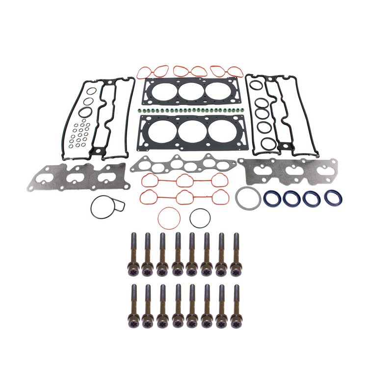 Engine Top-End Gasket Set w/Head Bolts Fits Select 2001-2003 Saab 9-5 w/3.0L V6 24V Turbocharged DOHC Engine