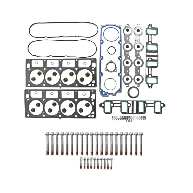 Engine Top-End Gasket Set w/Head Bolts Fits Select 2007-2020 Cadillac, and More Models w/6.0L, 6.2L V8 16V OHV [Vortec] Engines