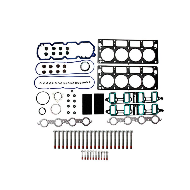 Engine Top-End Gasket Set w/Head Bolts Fits Select 2007-2014 Cadillac, Chevrolet, GMC Models w/6.0L, 6.2L V8 16V OHV Engines