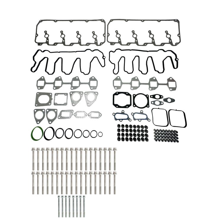 Engine Top-End Gasket Set w/Head Bolts Fits Select 2010-2016 Chevrolet, GMC Models w/6.6L V8 32V Turbocharged DIESEL OHV Engine