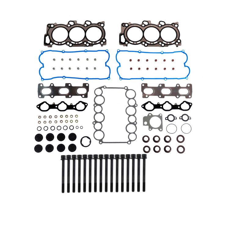 Engine Top-End Gasket Set w/Head Bolts Fits Select 1998-2004 Acura, Honda, Isuzu Models w/3.2L, 3.5L V6 24V DOHC Engines