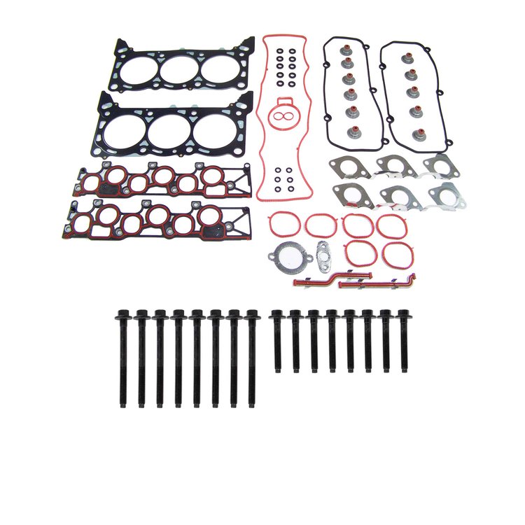 Engine Top-End Gasket Set w/Head Bolts Fits Select 1999-2003 Ford Windstar w/3.8L V6 12V OHV Engine