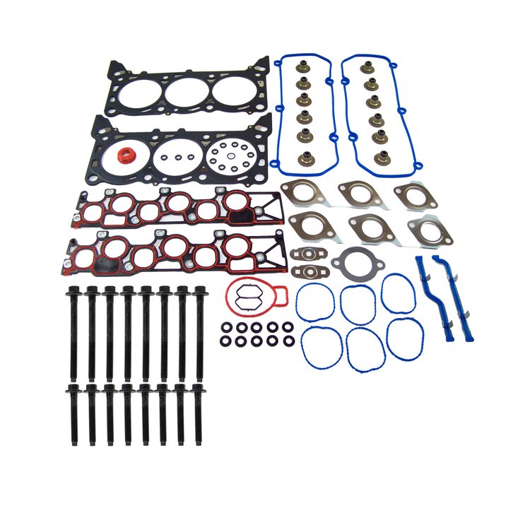 Engine Top-End Gasket Set w/Head Bolts Fits Select 2004 Ford, Mercury Models w/3.9L, 4.2L V6 12V OHV Engines