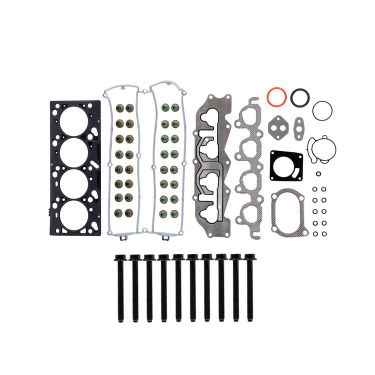 Engine Top-End Gasket Set w/Head Bolts Fits Select 1995-1997 Ford, Mercury Models w/2.0L L4 16V DOHC [Zetec] Engine