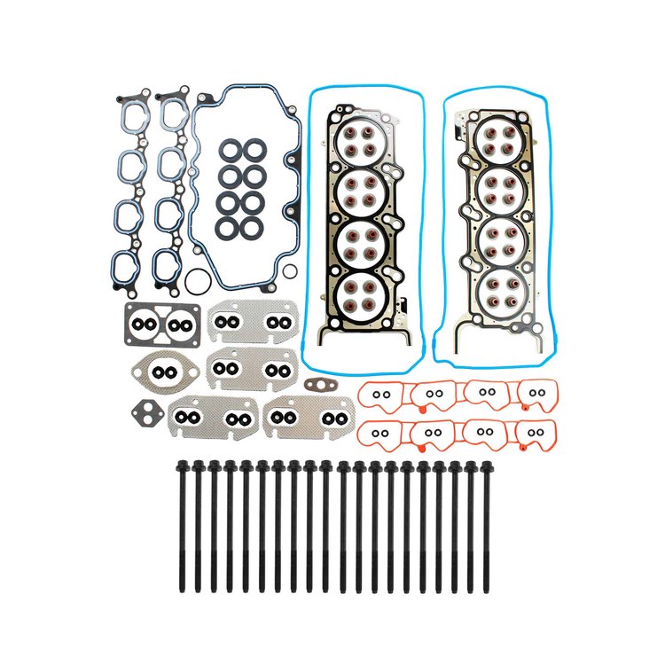 Engine Top-End Gasket Set w/Head Bolts Fits Select 2003-2004 Ford Mustang w/4.6L V8 32V DOHC [N/R] Engine