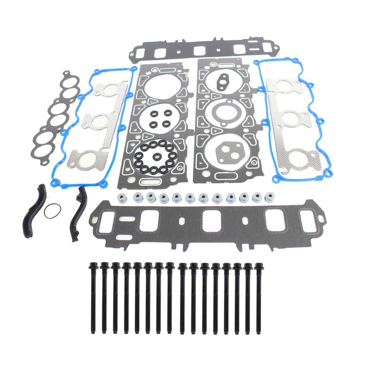 Engine Top-End Gasket Set w/Head Bolts Fits Select 1999-2001 Ford, Mazda Models w/3.0L V6 12V OHV [Vulcan] Engine
