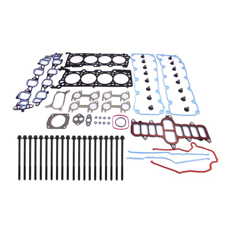 Engine Top-End Gasket Set w/Head Bolts Fits Select 2002-2003 Ford F-150 w/4.6L V8 16V SOHC [Triton (Windsor)] Engine