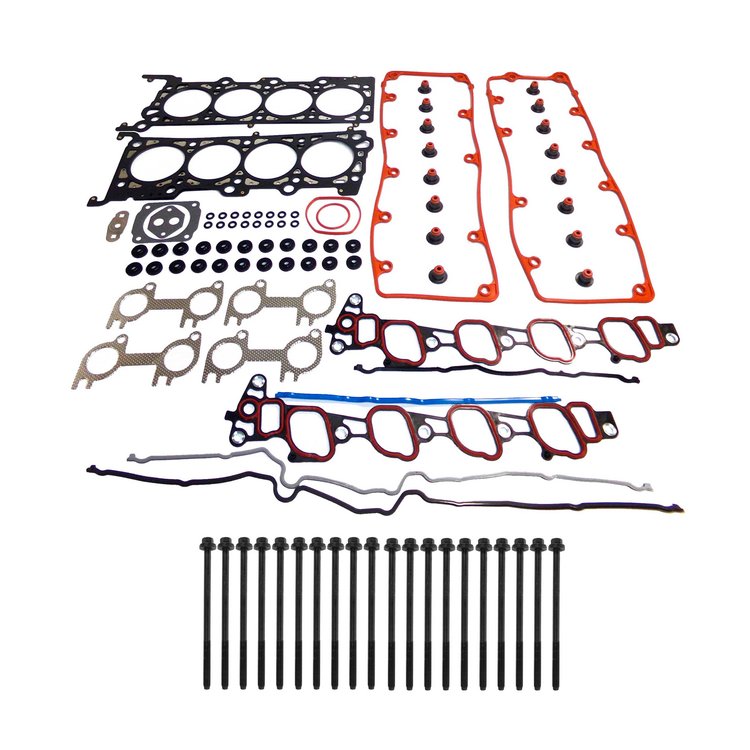 Engine Top-End Gasket Set w/Head Bolts Fits Select 2002-2008 Ford, Lincoln, Mercury Models w/4.6L V8 16V SOHC [N/R] Engine