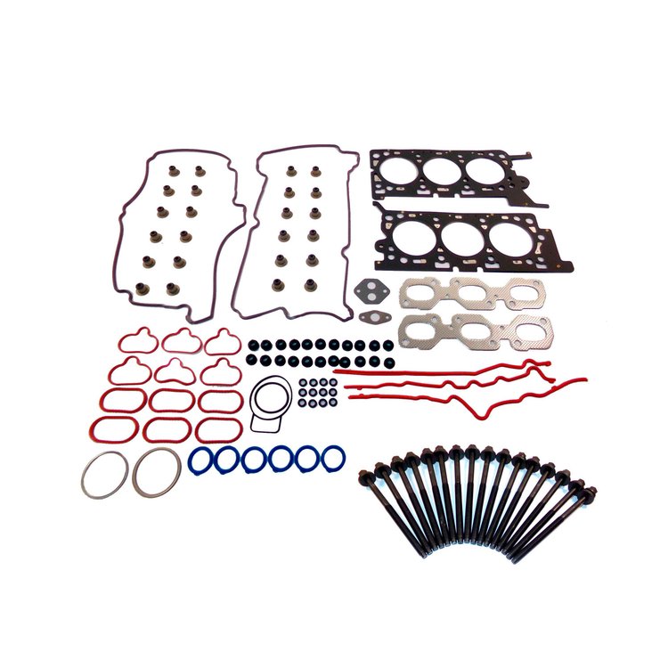Engine Top-End Gasket Set w/Head Bolts Fits Select 2004-2006 Ford, Mazda, Mercury Models w/3.0L V6 24V DOHC [Duratec] Engine