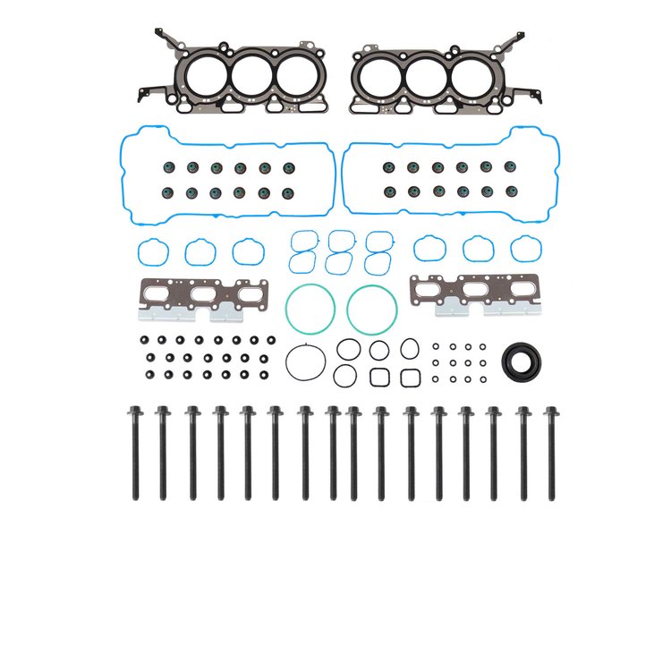 Engine Top-End Gasket Set w/Head Bolts Fits Select 2009-2012 Ford, Lincoln, Mercury Models w/3.5L V6 24V DOHC [Duratec] Engine