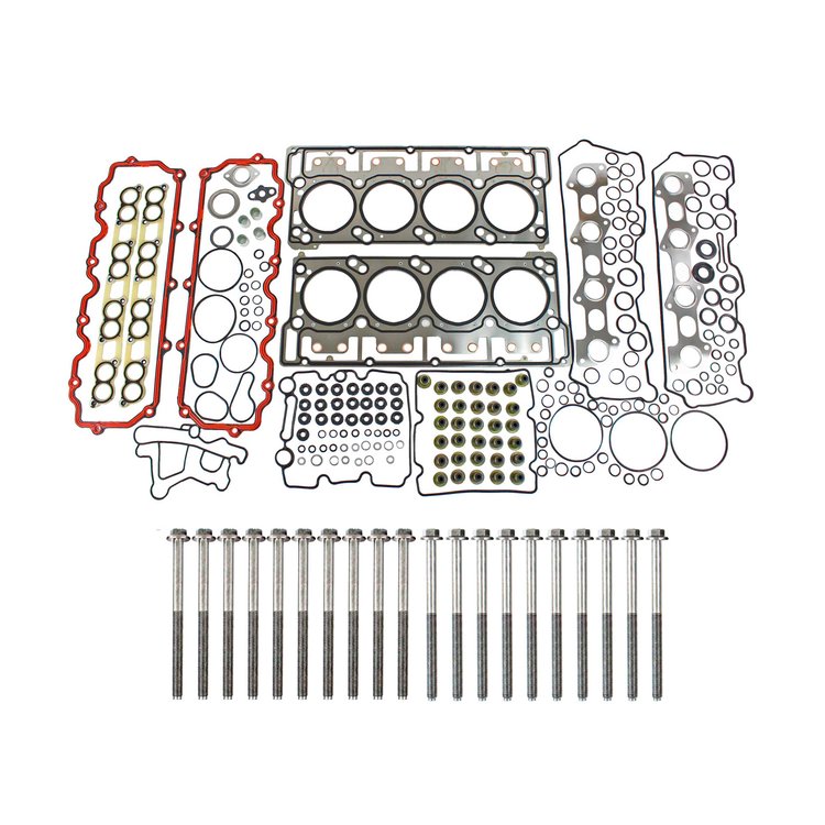 Engine Top-End Gasket Set w/Head Bolts Fits Select 2003-2010 Ford w/6.0L V8 32V Turbocharged DIESEL OHV [Power-Stroke] Engine
