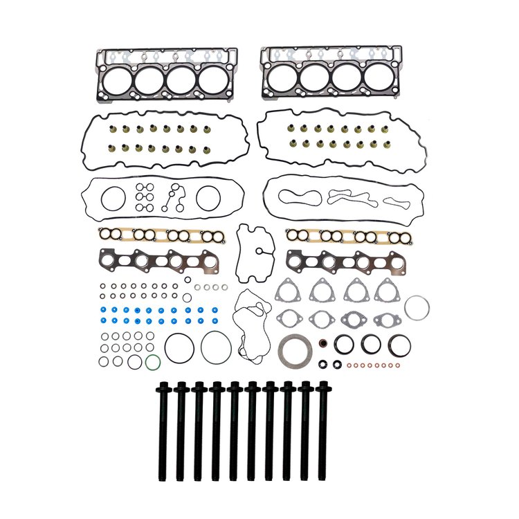 Engine Top-End Gasket Set w/Head Bolts Fits Select 2008-2010 Ford w/6.4L V8 32V Turbocharged DIESEL OHV [Power-Stroke] Engine