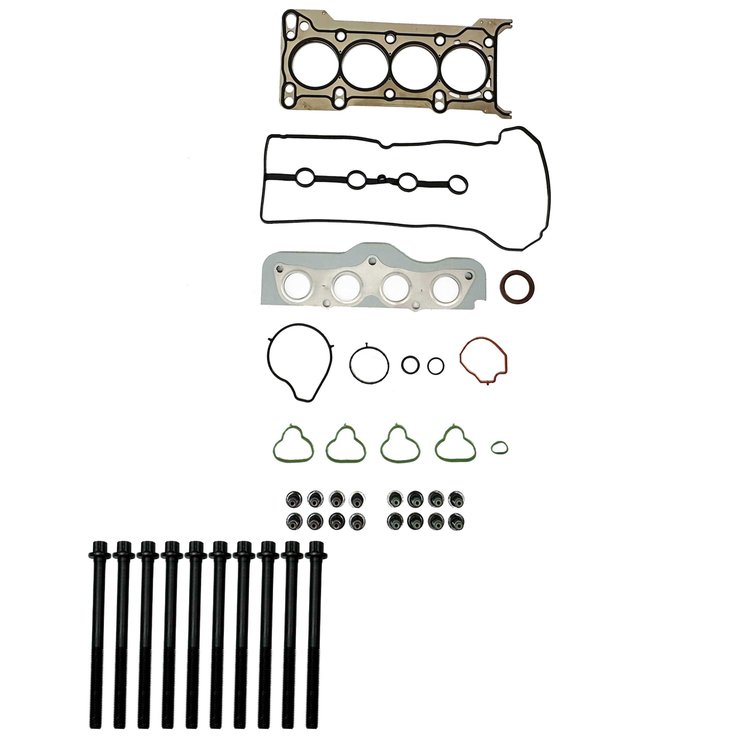 Engine Top-End Gasket Set w/Head Bolts Fits Select 2011-2014 Mazda 2 w/1.5L L4 16V DOHC Engine