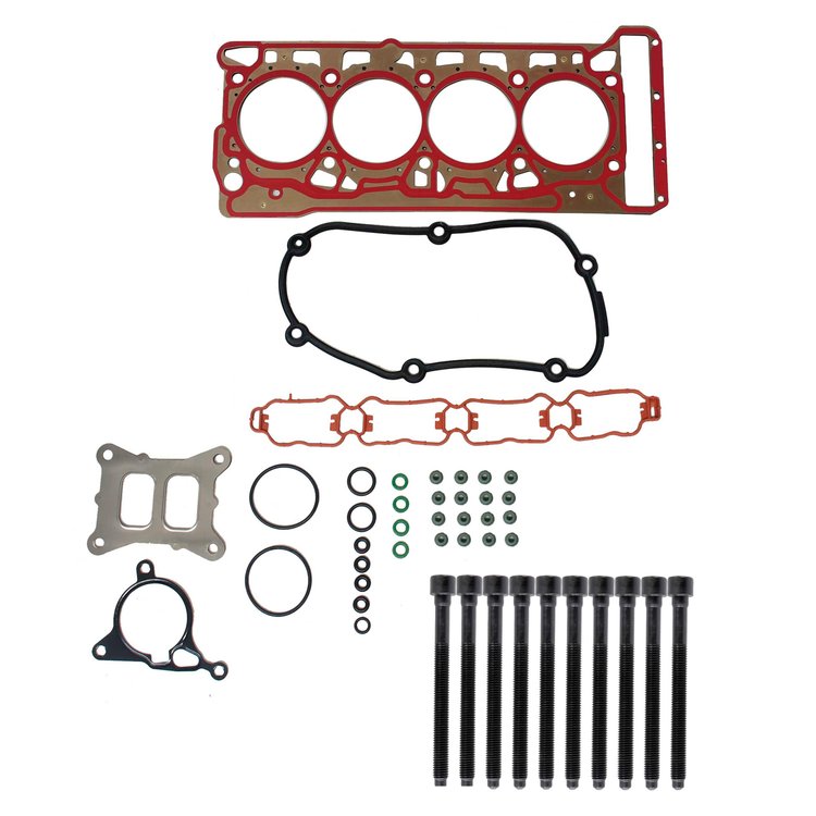 Engine Top-End Gasket Set w/Head Bolts Fits Select 2014-2020 Audi, Volkswagen Models w/1.8L, 2.0L L4 16V Turbocharged DOHC Eng.