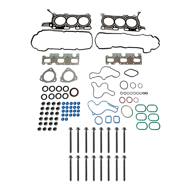 Engine Top-End Gasket Set w/Head Bolts Fits Select 2010-2019 Ford, Lincoln Models w/3.5L V6 24V Turbocharged DOHC Engine