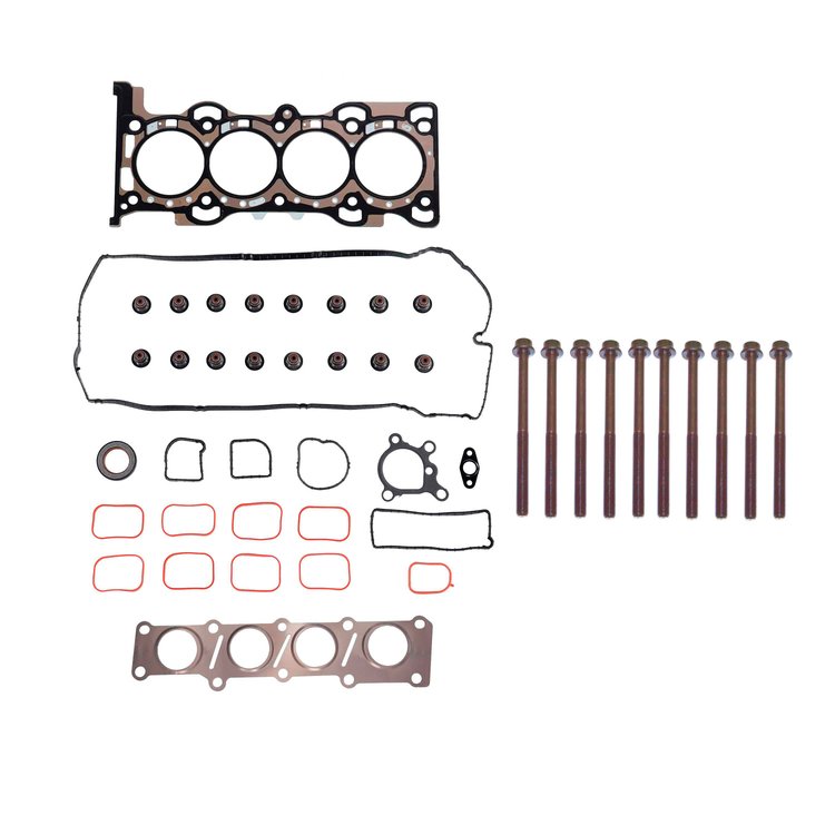 Engine Top-End Gasket Set w/Head Bolts Fits Select 2012-2018 Ford, Lincoln Models w/2.0L L4 16V Turbocharged DOHC Engine