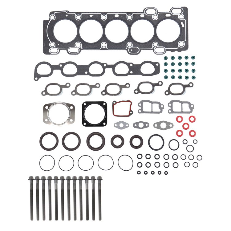 Engine Top-End Gasket Set w/Head Bolts Fits Select 2000-2009 Volvo w/2.3L, 2.4L L5 20V Turbocharged DOHC Engines