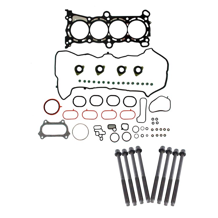 Engine Top-End Gasket Set w/Head Bolts Fits Select 2015-2022 Acura w/2.4L L4 16V DOHC [i-VTEC] Engine