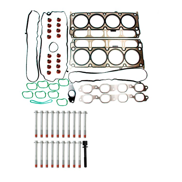 Engine Top-End Gasket Set w/Head Bolts Fits Select 2014-2022 Chevrolet, GMC Models w/5.3L V8 16V OHV [EcoTec3] Engine