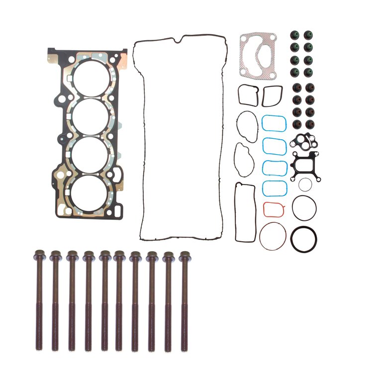 Engine Top-End Gasket Set w/Head Bolts Fits Select 2015-2019 Ford, Lincoln Models w/2.3L L4 16V Turbocharged DOHC Engine
