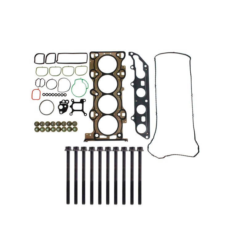 Engine Top-End Gasket Set w/Head Bolts Fits Select 2004-2006 Ford Focus w/2.0L, 2.3L L4 16V DOHC [Duratec] Engines