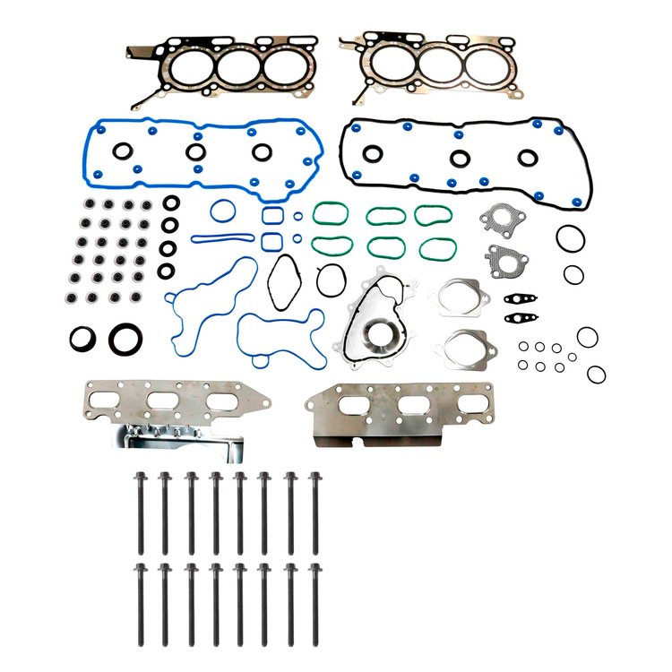 Engine Top-End Gasket Set w/Head Bolts Fits Select 2011-2012 Ford F-150 w/3.5L V6 24V Turbocharged DOHC [EcoBoost] Engine