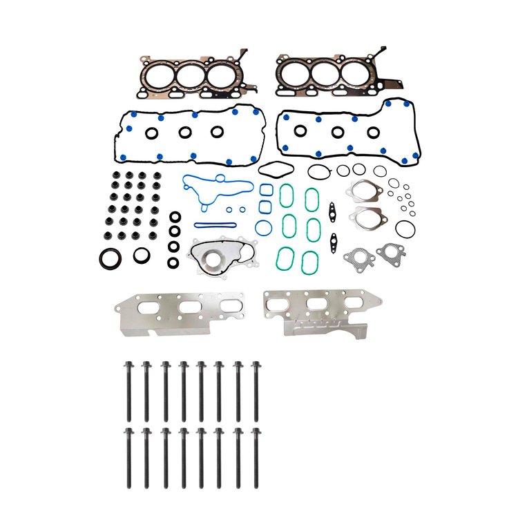 Engine Top-End Gasket Set w/Head Bolts Fits Select 2012-2025 Ford w/3.5L V6 24V Turbocharged DOHC [EcoBoost] Engine