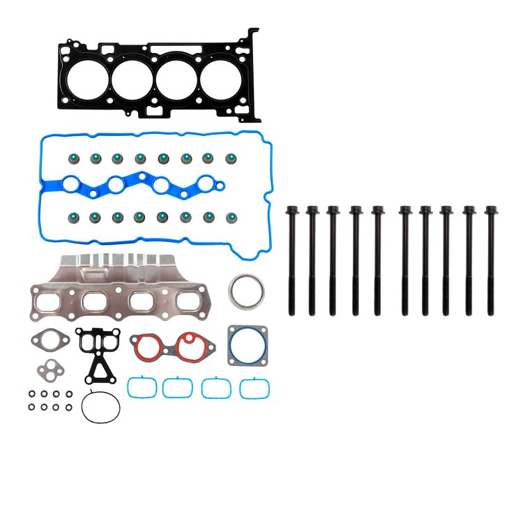 Engine Top-End Gasket Set w/Head Bolts Fits Select 2008-2021 Mitsubishi w/2.0L L4 16V Naturally Aspirated DOHC Engine