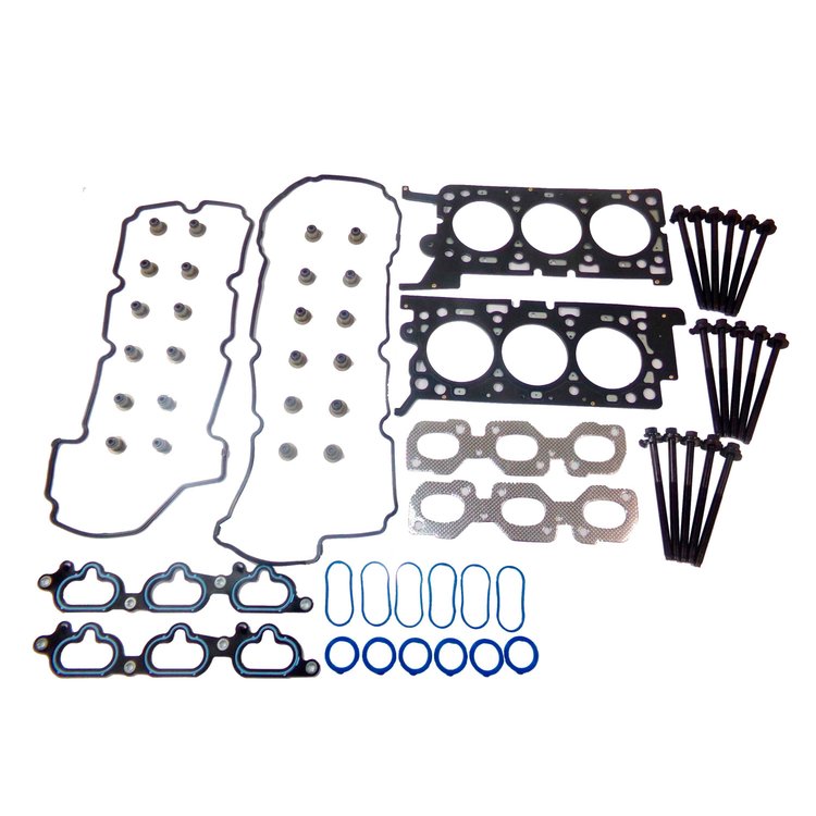 Engine Top-End Gasket Set w/Head Bolts Fits Select 2003 Mazda 6 w/3.0L V6 24V DOHC [Duratec] Engine