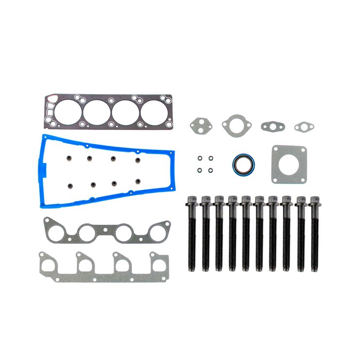 Engine Top-End Gasket Set w/Head Bolts Fits Select 1995-1998 Ford, Mazda Models w/2.3L, 2.5L L4 8V SOHC Engines