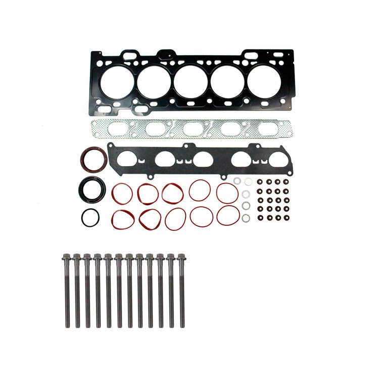 Engine Top-End Gasket Set w/Head Bolts Fits Select 2004-2016 Volvo w/2.5L L5 20V Turbocharged DOHC Engine