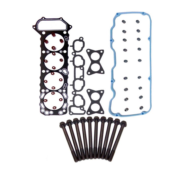 Engine Top-End Gasket Set w/Head Bolts Fits Select 1996-1997 Nissan Pickup w/2.4L L4 12V SOHC Engine