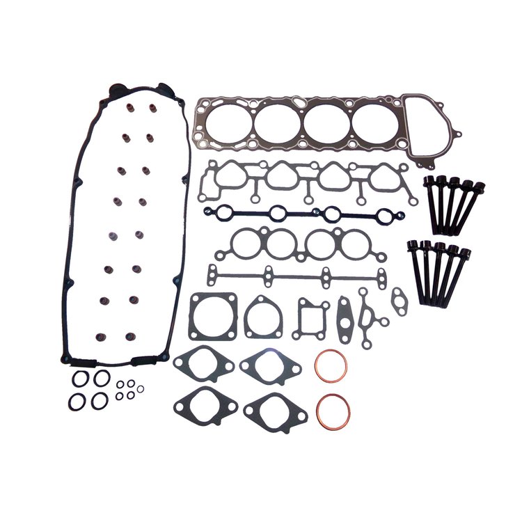 Engine Top-End Gasket Set w/Head Bolts Fits Select 1991-1994 Nissan 240SX w/2.4L L4 16V DOHC Engine