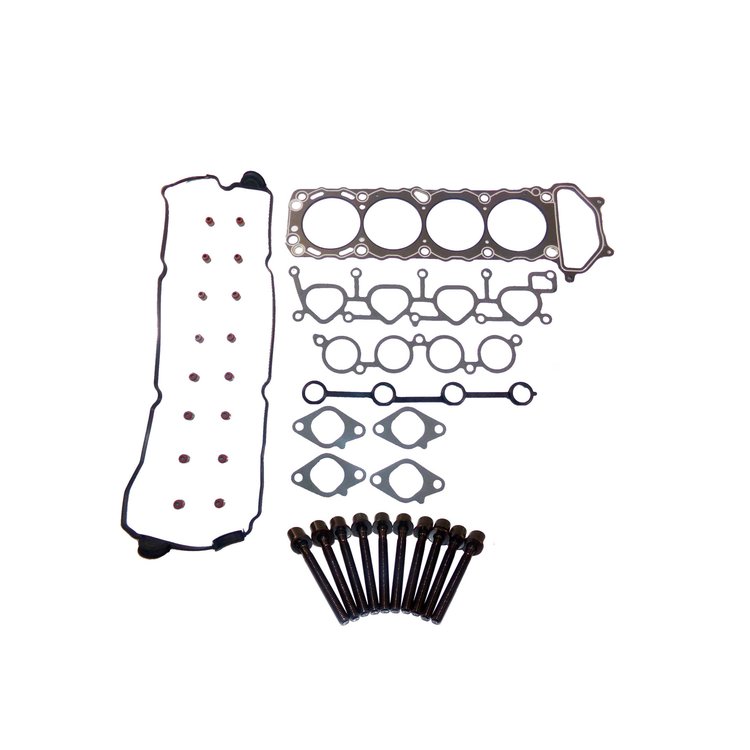Engine Top-End Gasket Set w/Head Bolts Fits Select 1998-2001 Nissan Altima w/2.4L L4 16V DOHC Engine