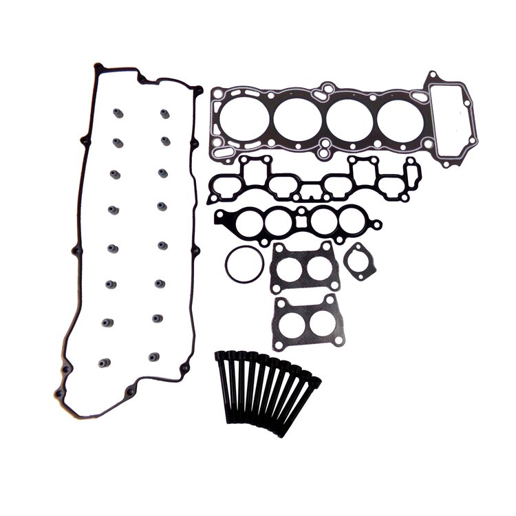 Engine Top-End Gasket Set w/Head Bolts Fits Select 1995-1999 Nissan w/1.6L L4 16V DOHC Engine