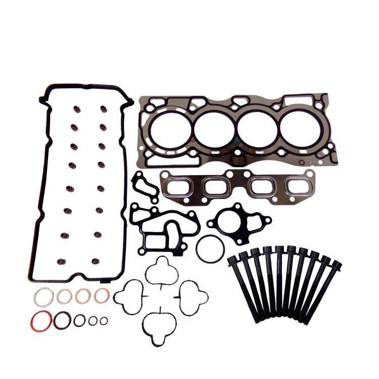Engine Top-End Gasket Set w/Head Bolts Fits Select 2005-2019 Nissan, Suzuki Models w/2.5L L4 16V DOHC Engine