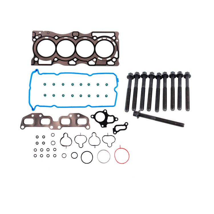 Engine Top-End Gasket Set w/Head Bolts Fits Select 2005-2019 Nissan, Suzuki Models w/2.5L L4 16V DOHC Engine