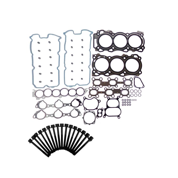 Engine Top-End Gasket Set w/Head Bolts Fits Select 2002-2009 INFINITI, Nissan Models w/3.5L V6 24V DOHC Engine