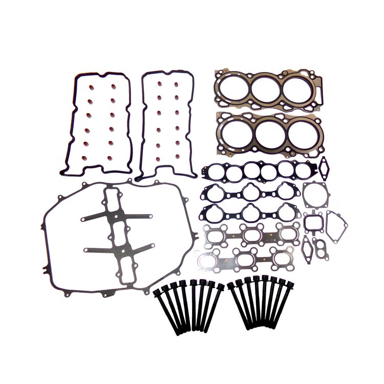 Engine Top-End Gasket Set w/Head Bolts Fits Select 2003-2008 INFINITI, Nissan Models w/3.5L V6 24V DOHC Engine