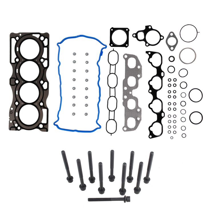 Engine Top-End Gasket Set w/Head Bolts Fits Select 2008-2012 Nissan Rogue w/2.5L L4 16V DOHC Engine