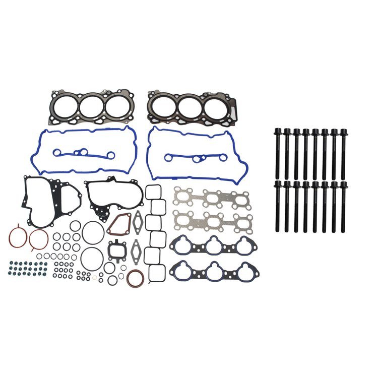 Engine Top-End Gasket Set w/Head Bolts Fits Select 2008-2020 INFINITI, Nissan Models w/3.7L V6 24V DOHC Engine