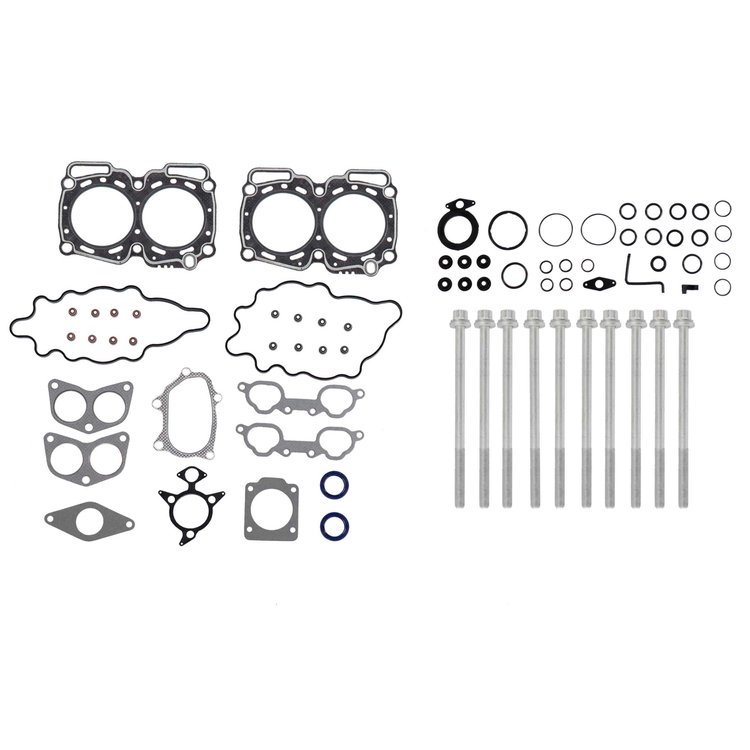 Engine Top-End Gasket Set w/Head Bolts Fits Select 1991-1994 Subaru Legacy w/2.2L H4 16V Turbocharged SOHC Engine